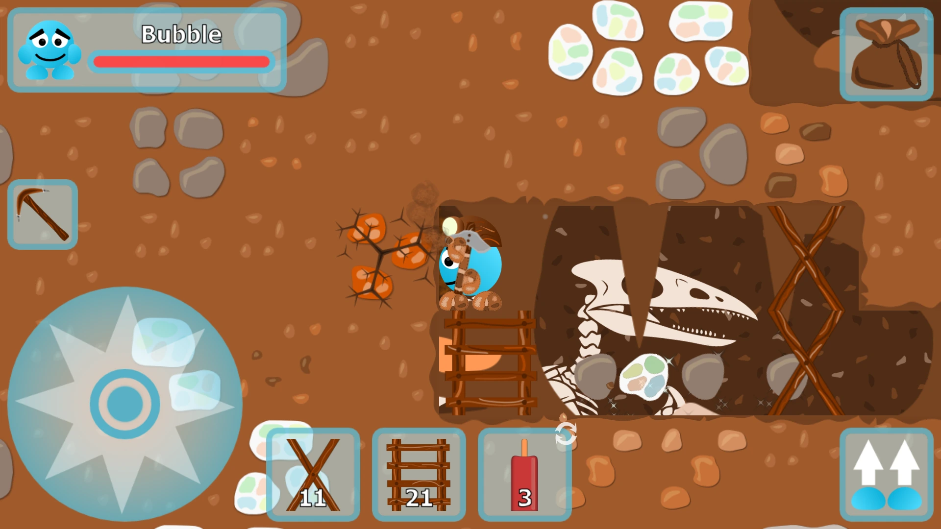 BadBubbles Miner screenshot: Mine Resources